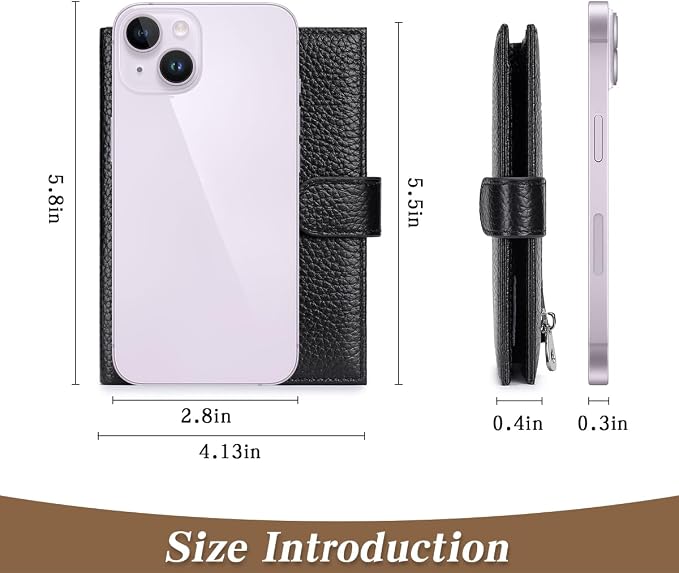 Passport Holder for Travel Women RFID Blocking Genuine Leather Passport Wallet - Image 5