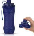 Silicone Collapsible Water Bottles, Lightweight Reusable Leakproof by YCTMALL