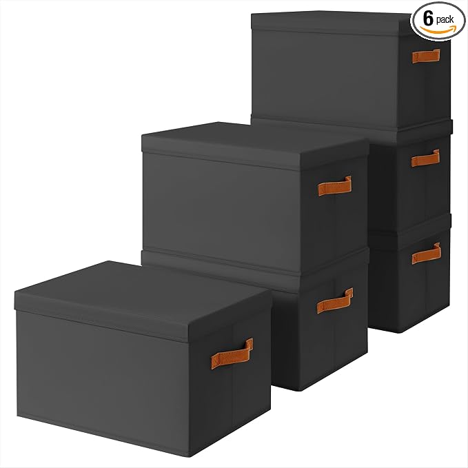 Storage Bins with Lids by Homsorout