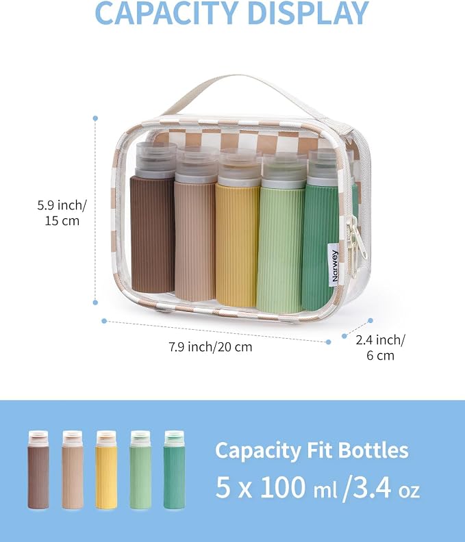Narwey TSA Approved Clear Toiletry Bag - Image 3