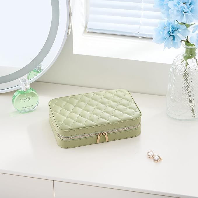 Lolalet Travel Jewelry Case for Women, Travel Jewelry Organizer Box - Image 6