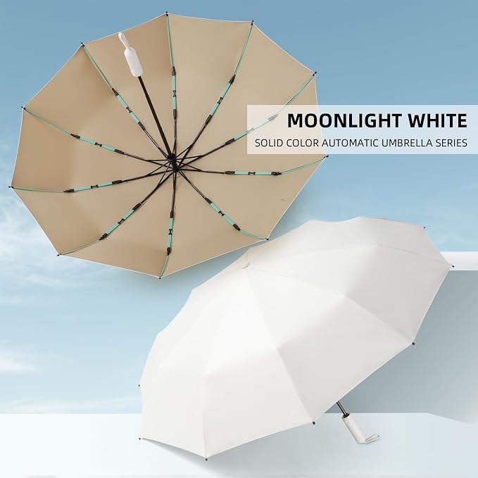 Folding Umbrella Anti-UV Compact Durable Folding Umbrella Auto Open Close - Image 2