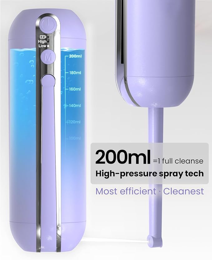 Electric Portable Bidet for Travel, Rechargeable USB-C Handheld High Pressure - Image 2