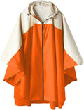 SaphiRose Unisex Rain Poncho Hooded Waterproof Raincoat by SaphiRose