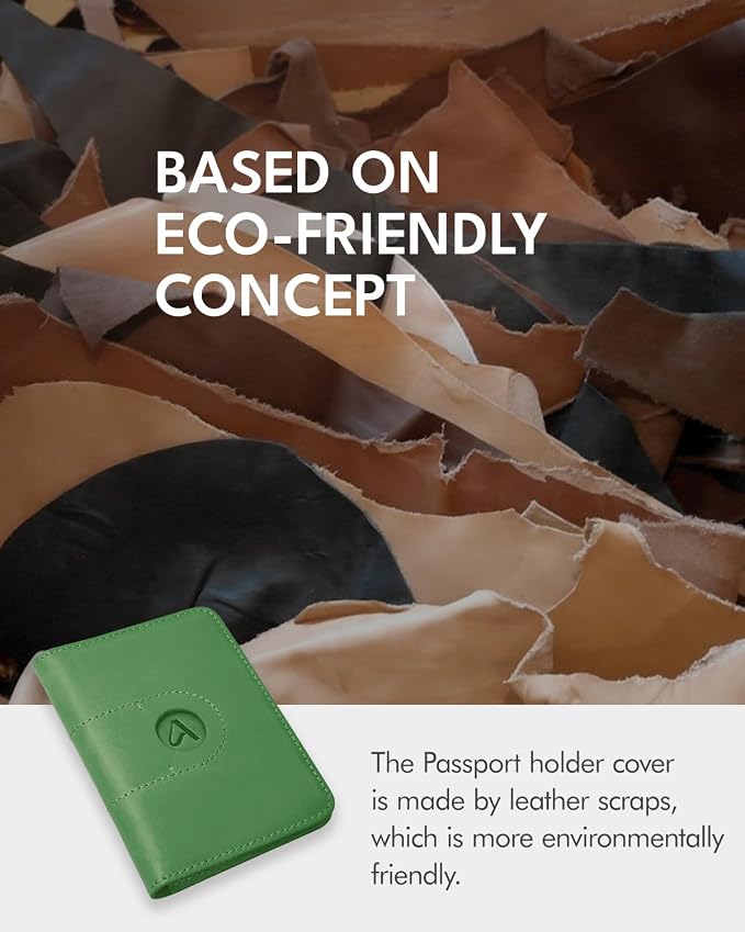 ALLIVE Genuine Leather Passport Holder - Image 2