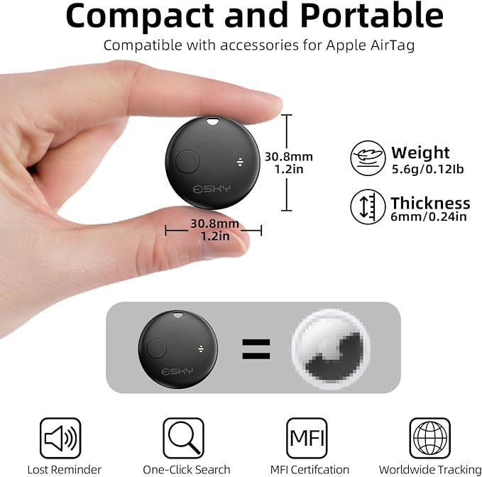 Esky Bluetooth Tracker Tag, Smart Luggage Tracker Compatible - Image 7