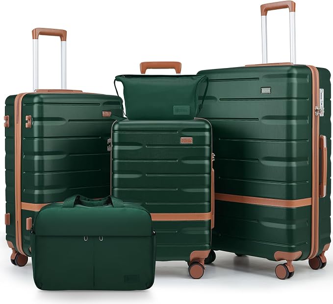Luggage Sets 3 Piece with TSA Lock Hardside PC+ABS Carry On Suitcase with by Unknown