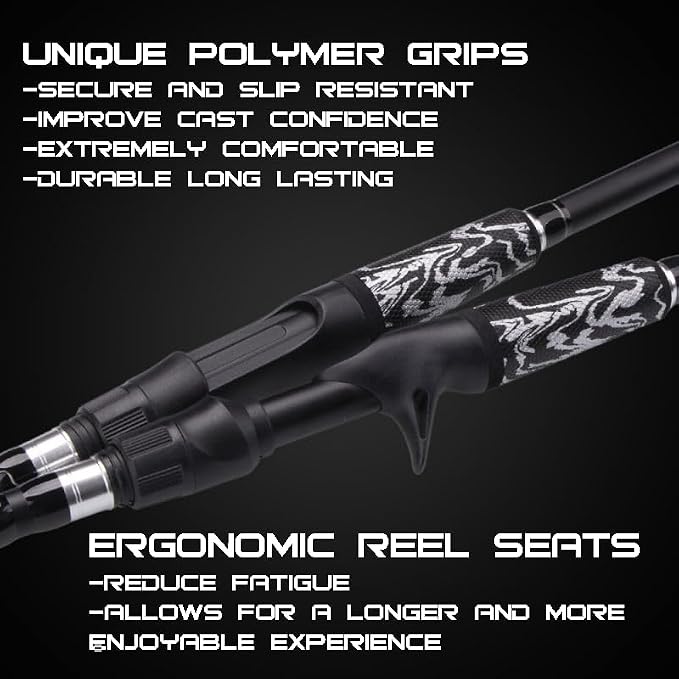 RIFT Venture Telescopic Fishing Rods, Rubber Grips, Fuji Guides, Carbon Fiber - Image 2