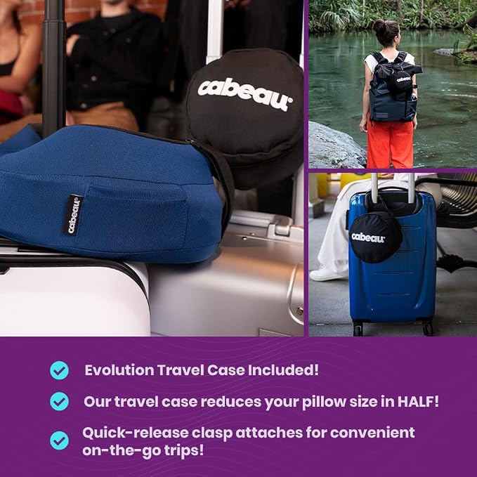 Cabeau Airplane Travel Pillow for Long Flights - Image 6
