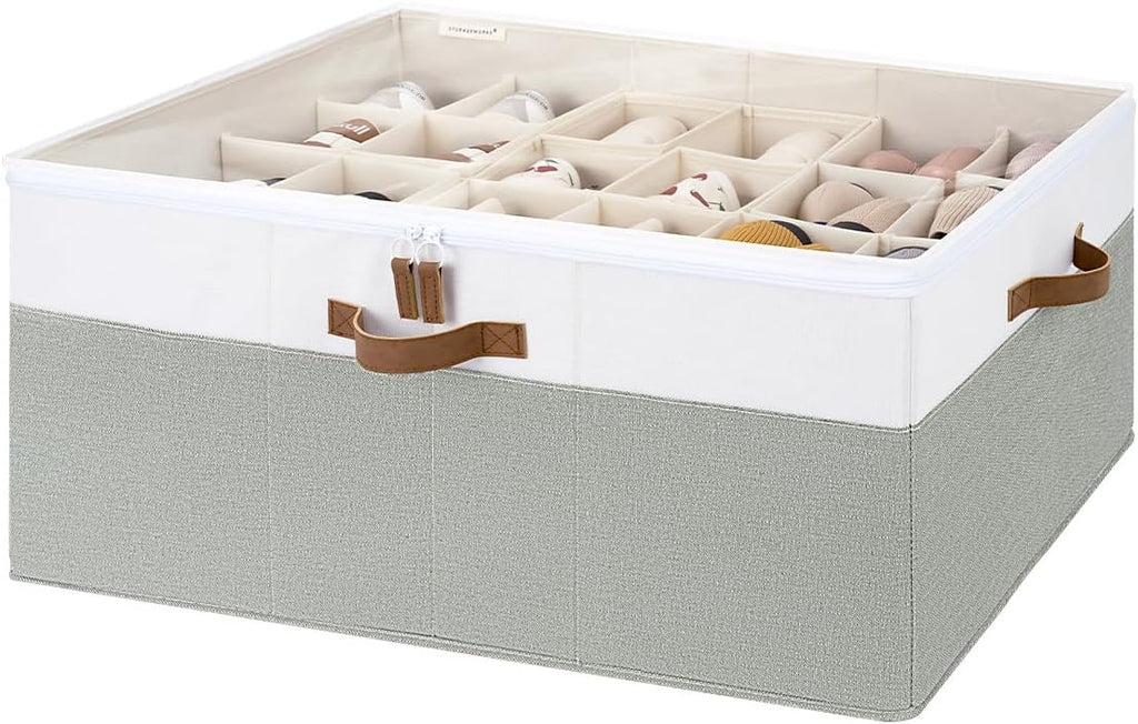 StorageWorks Shoe Organizer for Closet, Fits up to 24 Pairs, Shoe Cubby Storage by StorageWorks