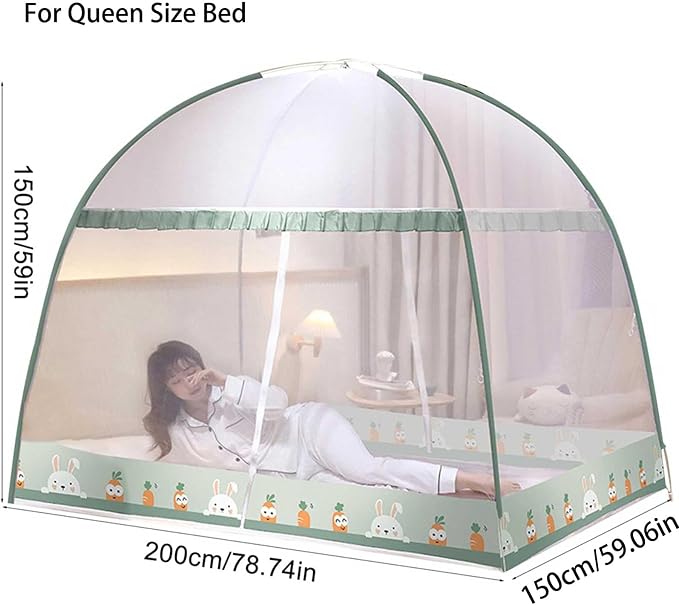 Pop-Up Mosquito Net Tent for Beds Portable Folding Canopy - Image 2