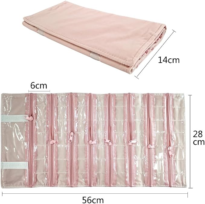 Travel Jewelry Roll Bag Portable Organizer Pouch - Image 2