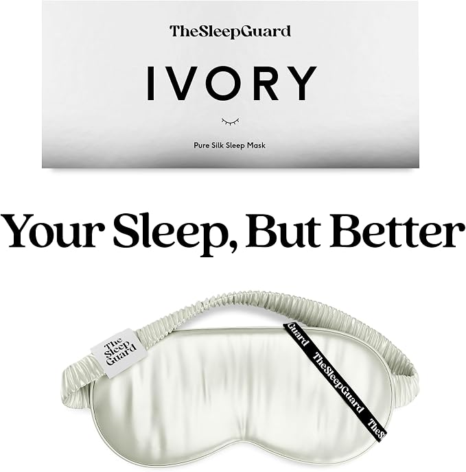 Pure Silk Sleep Mask Light Blocking Travel Essentials. Eye Masks - Image 6