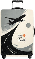 Suitcase Cover with Time to Travel Design, Luggage Protector, Fit by THISFIND