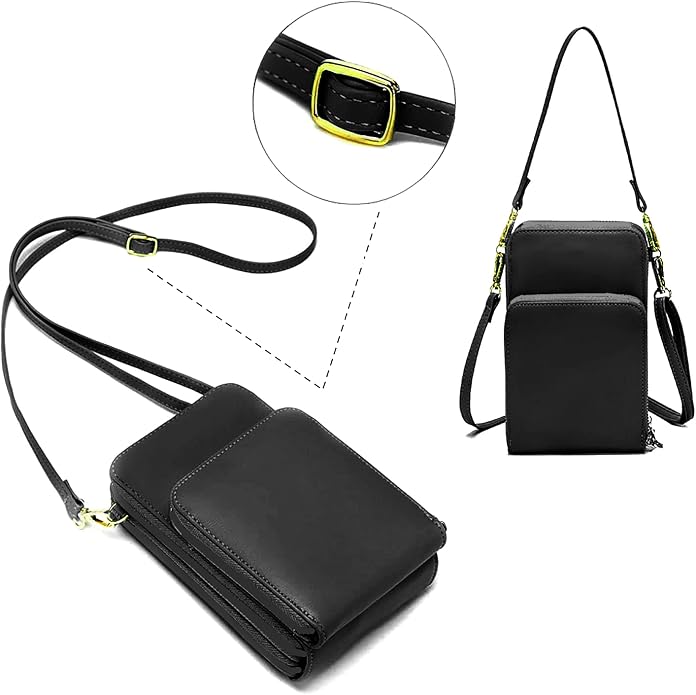Crossbody Cellphone Purse Women Touch Screen Bag RFID Blocking Wallet Handbag - Image 7