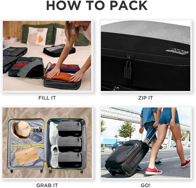 Medium Packing Cubes for Suitcases - Image 6