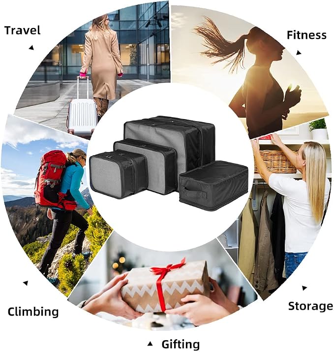 JJ POWER Travel Packing Cubes, Luggage Organizers - Image 4