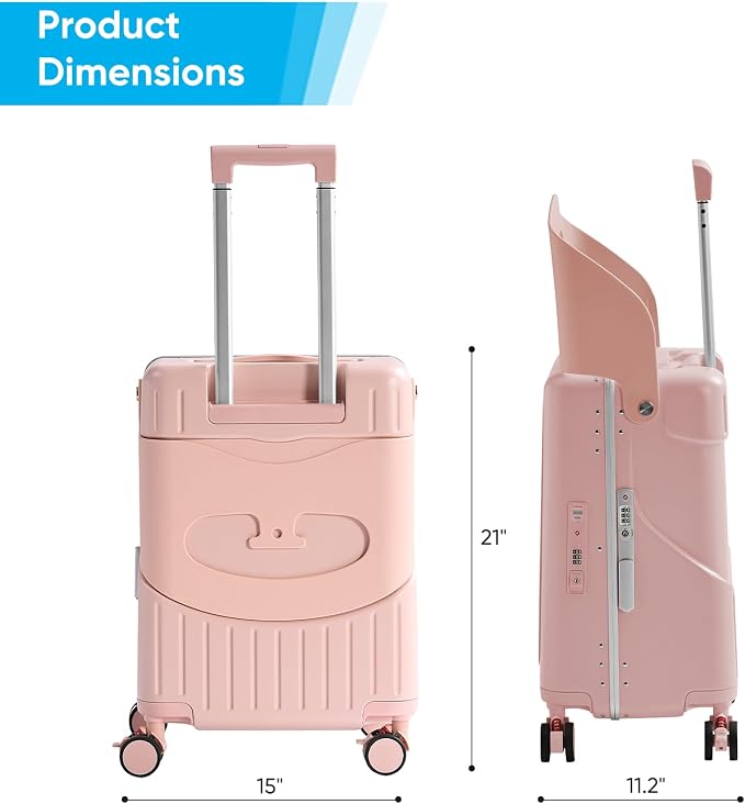 20 Inch Ride on Luggage With Seat - Image 7