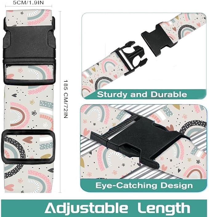 Luggage Straps for Suitcases Travel Belt Accessories, Cute Suitcase Strap - Image 5