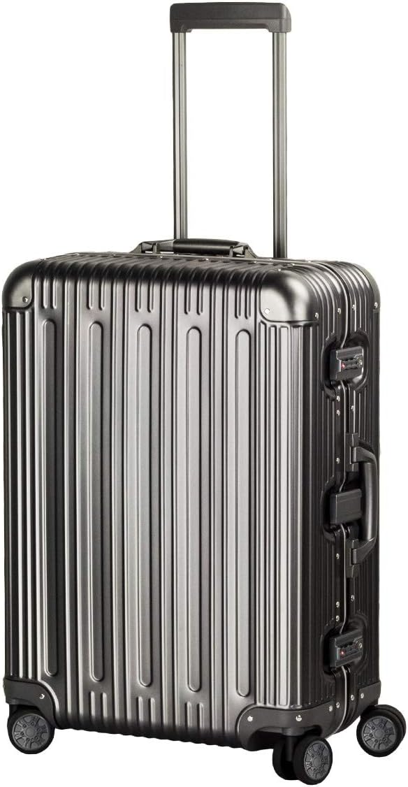 TRAVELKING All Aluminum Luggage Zipperless Hard Shell Suitcase by TRAVELKING