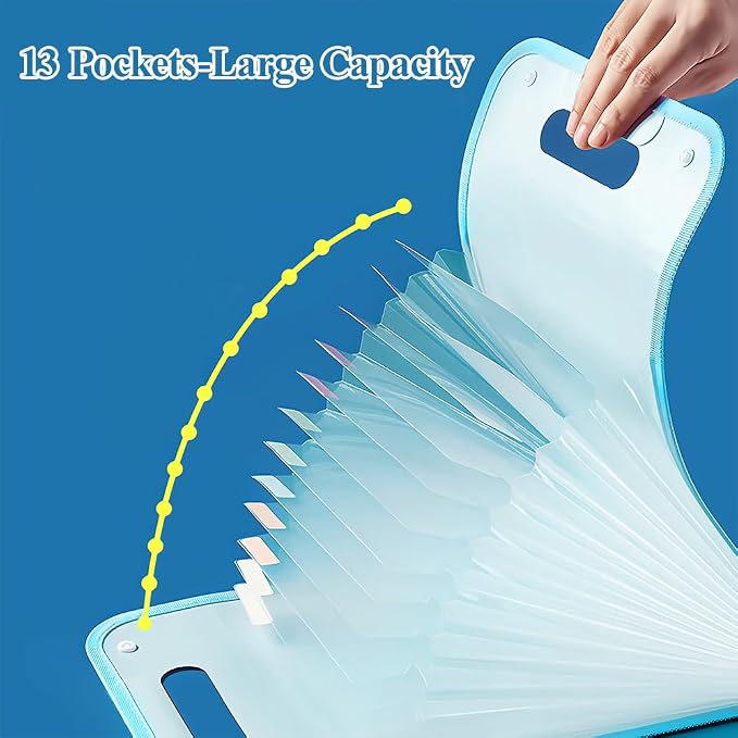 M&G Expanding File Folder 13 Pockets Accordion File Organizer - Image 3
