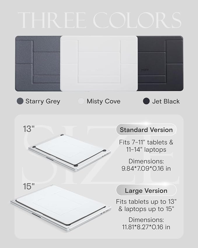 MOFT Invisible Laptop Stand for Desk, Stick-Free Tablet and Computer Stand - Image 8