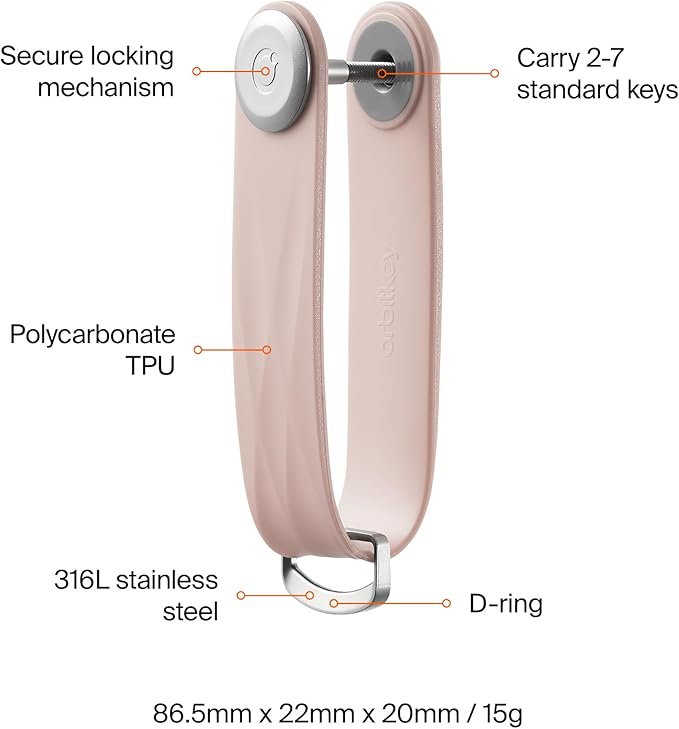 Orbitkey New Active Key Organizer Lite w/updated D-Ring | Weather Resistant - Image 5