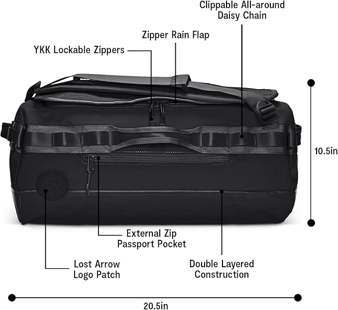 Baboon to the Moon Go-Bag Medium 40L – Detachable Straps, Small Duffle Bag - Image 3
