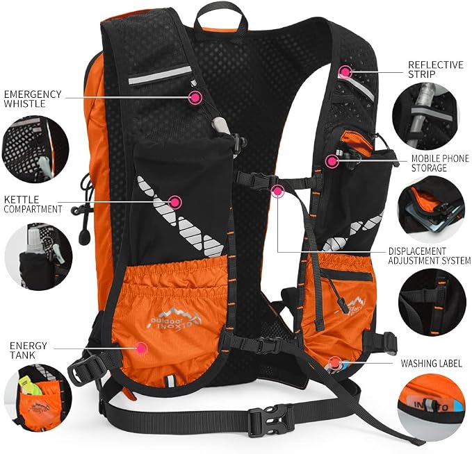 INOXTO Hydration Pack Backpack ，Water Backpack - Image 3