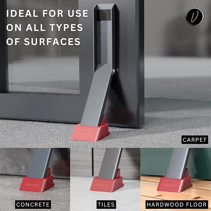 2 Pack Door Stop, No Drill Door Stoppers - Image 5