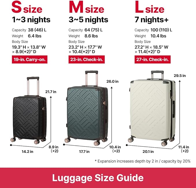 LEGEND WALKER DECK Hardside Expandable Luggage, 29 inch, 5514-69-BK - Image 6