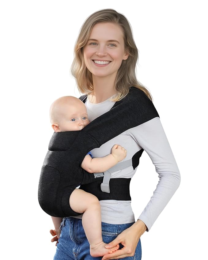 Newborn Carrier, Cozy Baby Carrier, Ergonomic Cross-Back Wrap, Hands-Free by KIDIRA