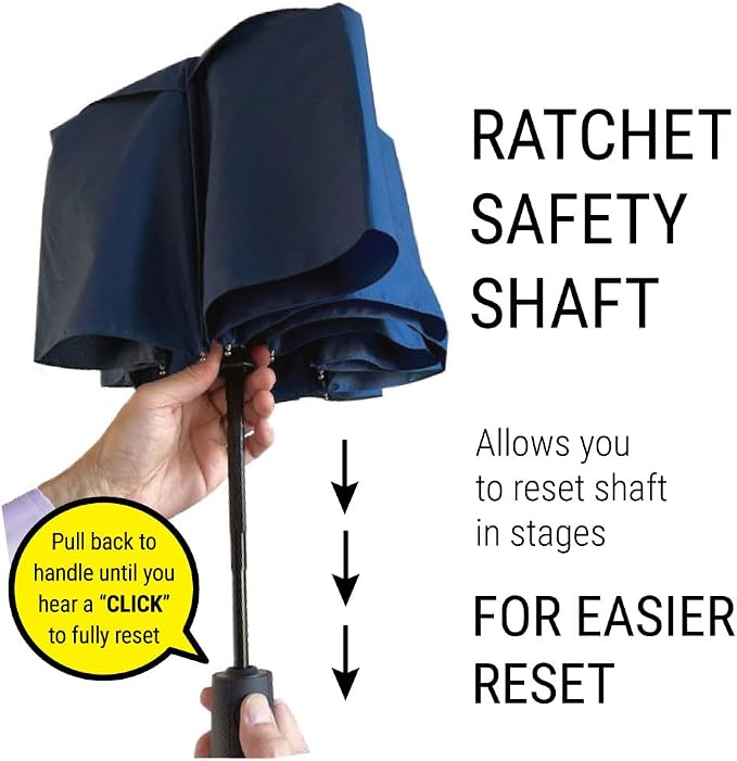 Vented Travel Umbrella | Strong Compact Windproof Umbrella | Top Pick by - Image 4