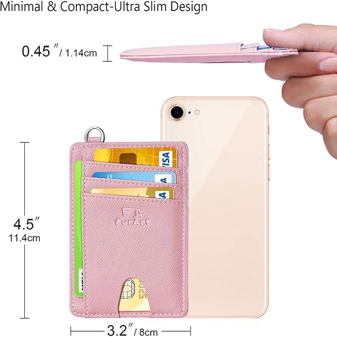 FurArt Slim Minimalist Wallet, Front Pocket Wallets, RFID Blocking, Credit Card - Image 7