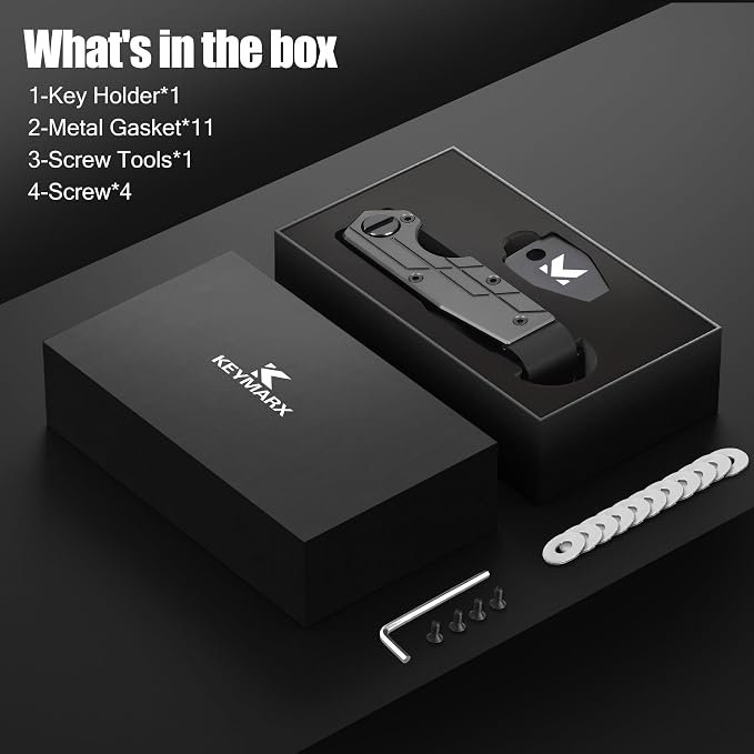 Key Organizer for Men Compact Key Holder Minimalist Key Case Metal Key Chain - Image 7