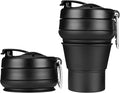 Collapsible Coffee Cup, 16 OZ 480ml Silicone Travel Folding Cup, Leak Proof BPA by Egoldto