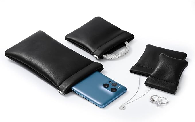 PU Leather Jewelry Travel Pouch Bag Leather Sunglasses Pouch Christmas - Image 2