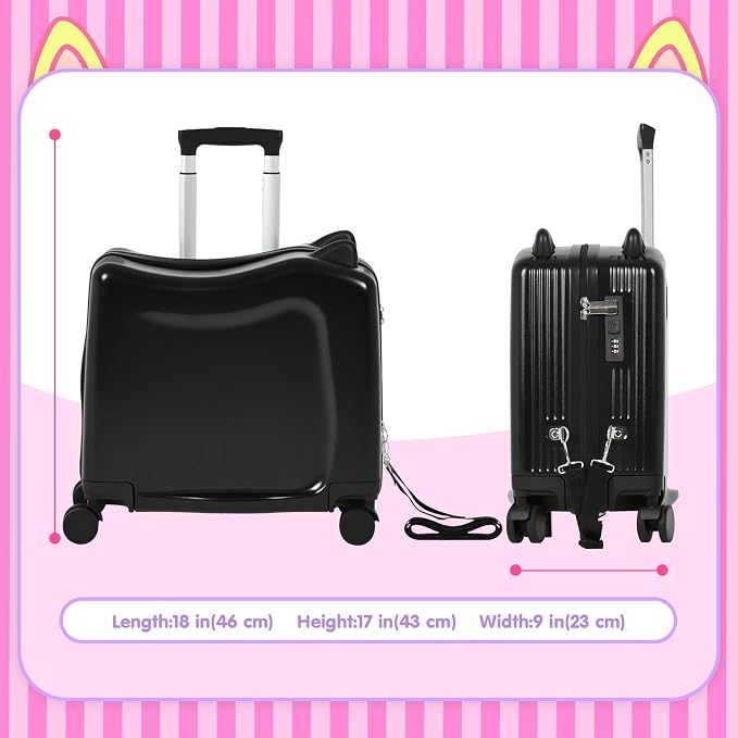 smilesun 20" Ride-On Travel Suitcase - Image 4