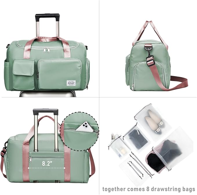 NPBAG Women Travel Duffel, Gym Workout Overnight Bag, Mommy Hospital Bag - Image 2