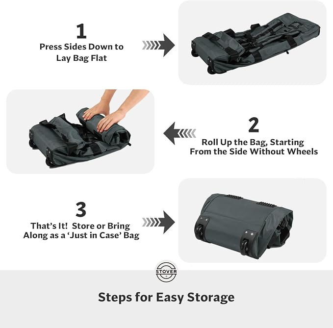 STOVER 80L Rolling Duffel Bag - Image 6