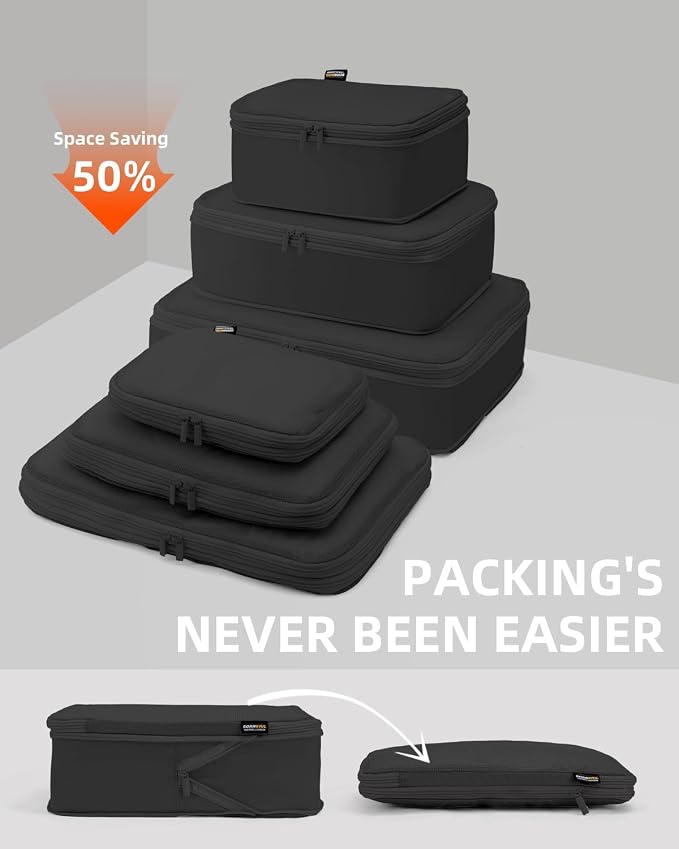 6 Set Compression Packing Cubes - Image 2