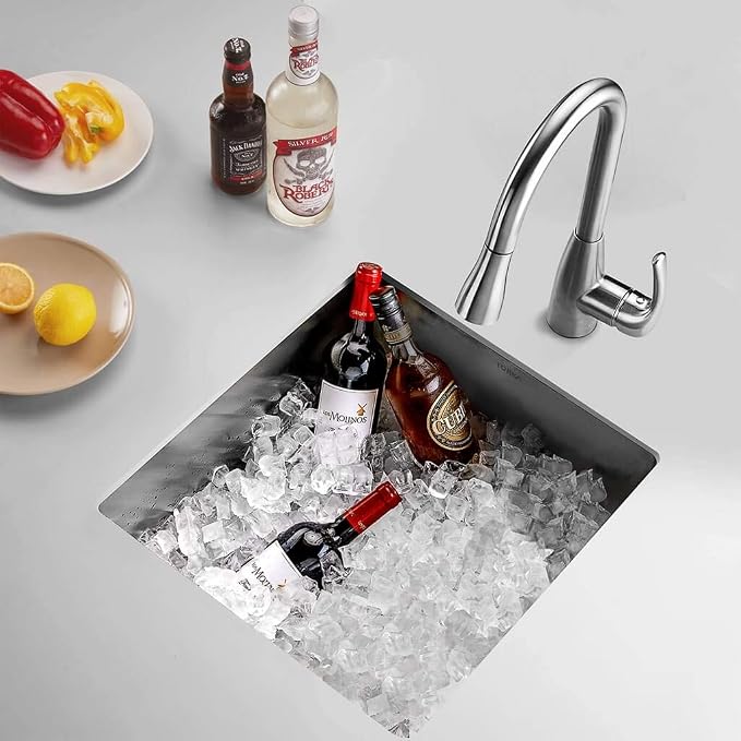 TORVA 22-Inch Undermount Kitchen Sink, Premium 304 Stainless Steel Bar Sink - Image 3