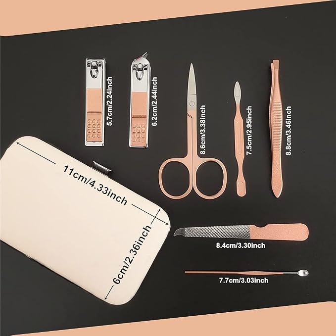 7pcs Manicure Set, Nail Clippers Kit, Stainless Steel Manicure Kit, Nail - Image 5