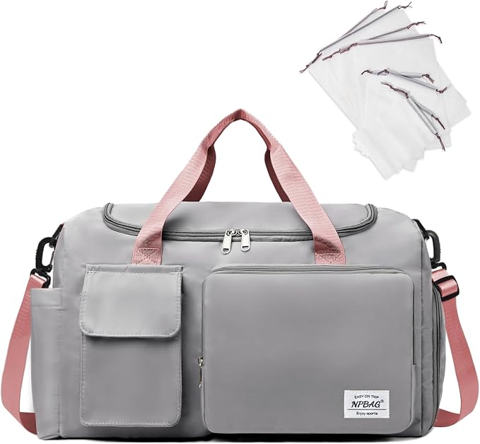 NPBAG Women Travel Duffel, Gym Workout Overnight Bag, Mommy Hospital Bag by NPBAG