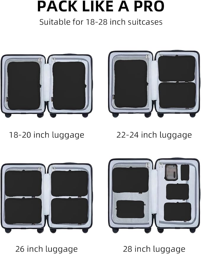 6 Set Compression Packing Cubes - Image 8