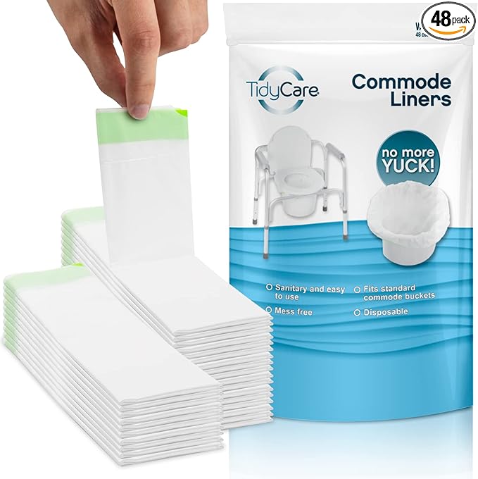 Disposable Bedside Commode Liners by TidyCare