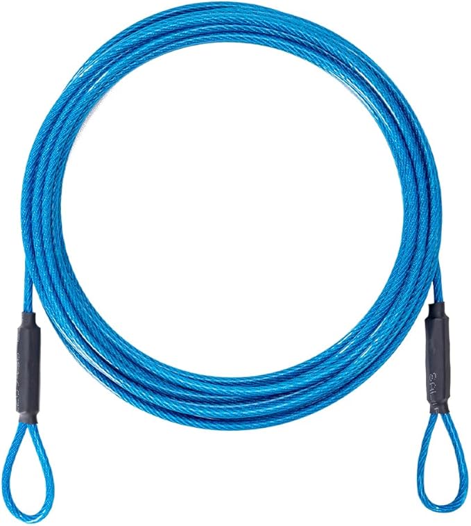 3.3mm Outdoor Travel Stainless Steel Security Cable-20ft Luggage Lock Safety by MiMetty