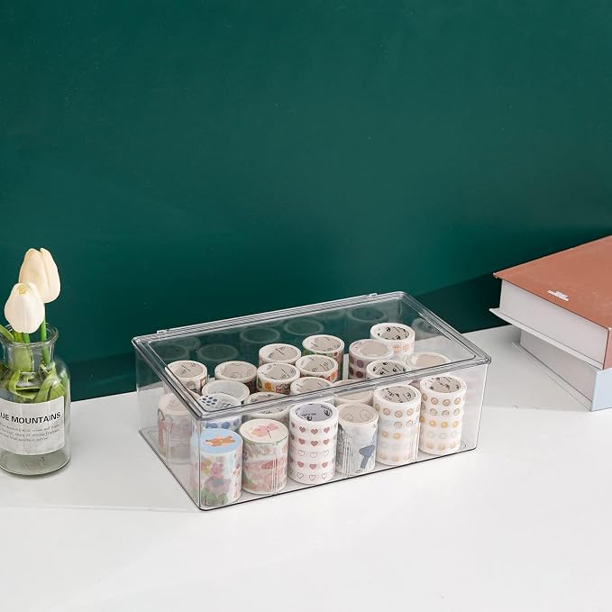 Yesesion Clear Plastic Storage Bins - Image 8