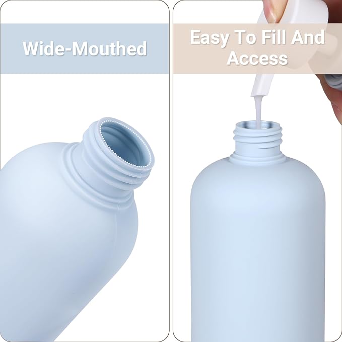 ASEVAT 6.7oz 4Pcs Refillable Travel Shampoo & Conditioner Bottles - Image 3