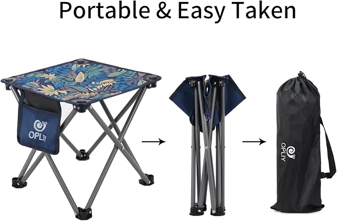 Opliy Camping Stool, Folding Small Chair Portable Camp Stool - Image 4
